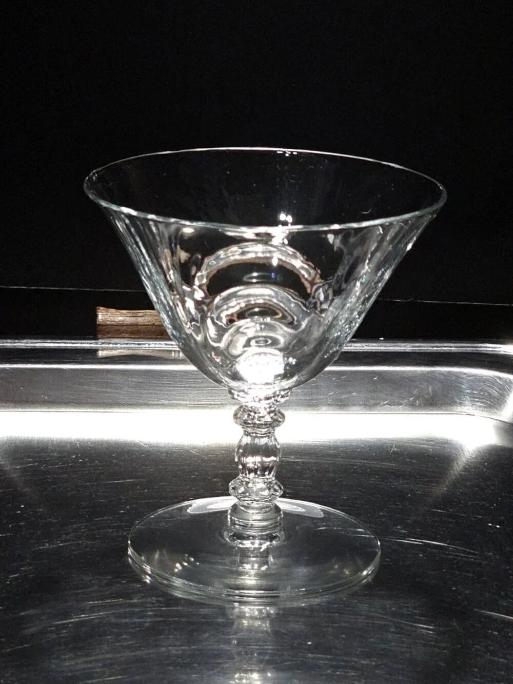 Cambridge Caprice Cocktail Coupe low sherbet 1950s Elegant Glass vtg mid century
